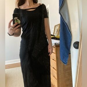 Philanthropy Black Tshirt Maxi Dress